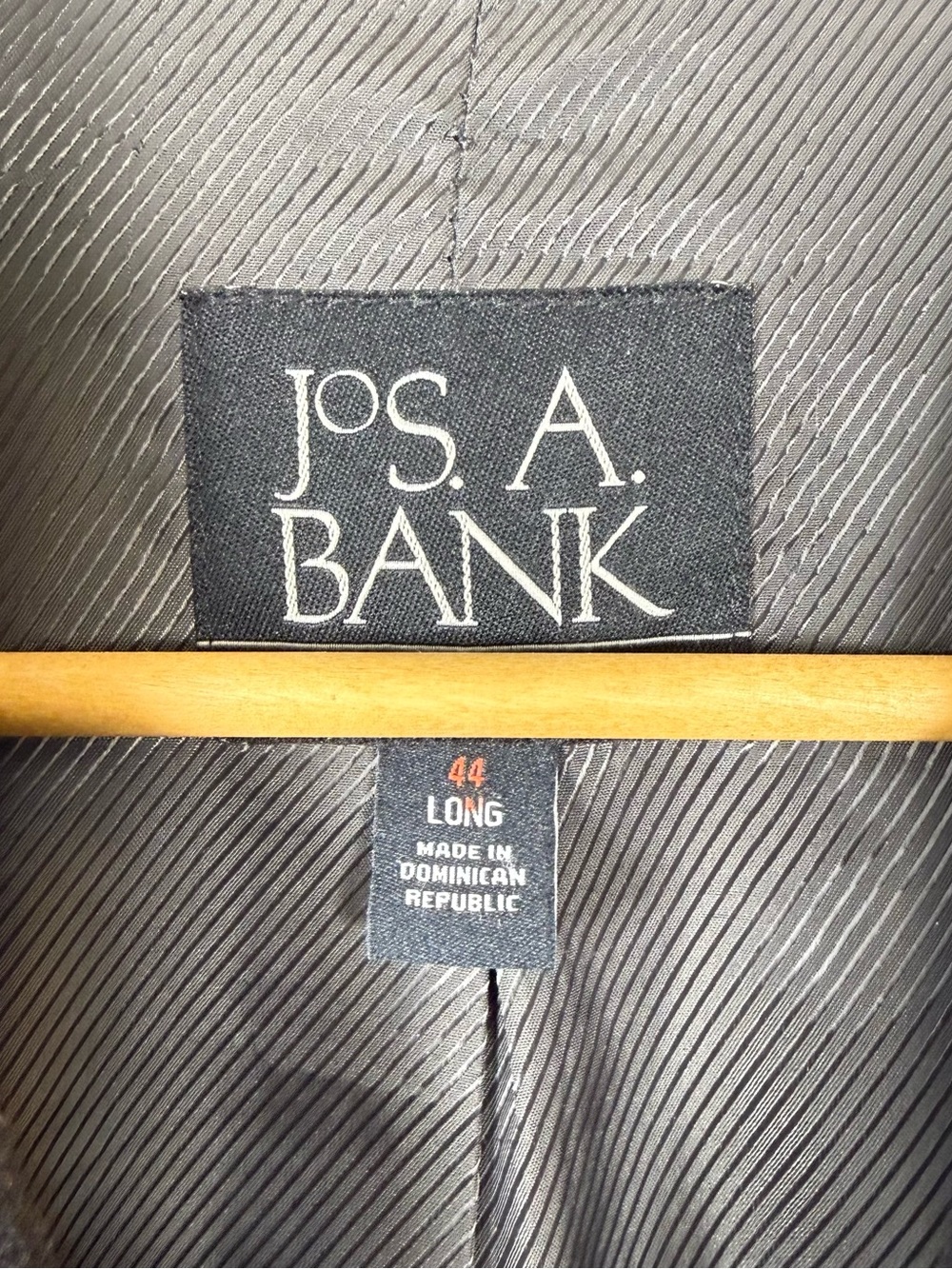 Jos A Bank Black Wool Blend Overcoat Mens 44 Long Classic 3 Button Coat - Picture 2 of 9